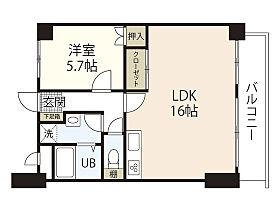 岡山県岡山市北区奥田西町（賃貸マンション1LDK・3階・50.37㎡） その2