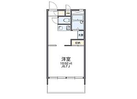 岡山県岡山市南区福成1丁目（賃貸アパート1K・1階・23.18㎡） その2