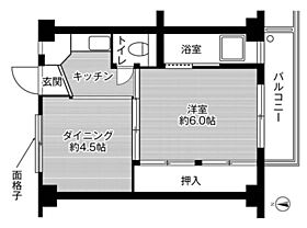 岡山県岡山市北区尾上（賃貸マンション2K・4階・28.98㎡） その2