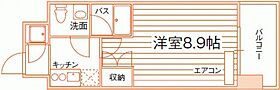 岡山県岡山市北区野田屋町2丁目（賃貸マンション1R・5階・25.50㎡） その2