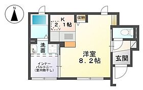 岡山県岡山市北区花尻あかね町（賃貸アパート1K・1階・31.07㎡） その2