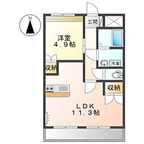 岡山県岡山市北区白石東新町（賃貸アパート1LDK・2階・41.02㎡） その2