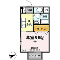 岡山県倉敷市茶屋町（賃貸アパート1K・1階・24.80㎡） その2