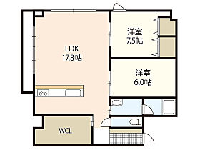 岡山県岡山市北区田町2丁目（賃貸マンション2LDK・3階・75.00㎡） その2