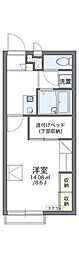 レオパレス乙多見末広 1Kの間取図画像