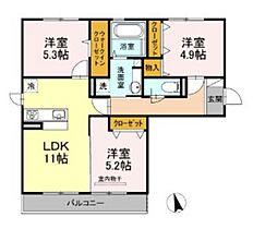 岡山県岡山市中区東川原（賃貸アパート3LDK・3階・65.85㎡） その2