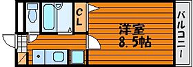 岡山県岡山市東区西大寺中野本町（賃貸マンション1K・3階・25.19㎡） その2