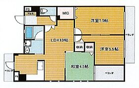 岡山県岡山市北区平野（賃貸マンション3LDK・3階・68.57㎡） その2