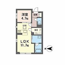 岡山県岡山市北区東島田町2丁目（賃貸マンション1LDK・1階・42.17㎡） その2