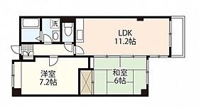 岡山県岡山市北区富田町1丁目（賃貸マンション2LDK・5階・55.20㎡） その2