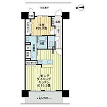 岡山県岡山市北区東古松1丁目（賃貸マンション1LDK・8階・53.12㎡） その2