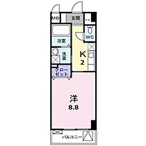 岡山県岡山市北区中山下1丁目（賃貸マンション1K・4階・30.05㎡） その2