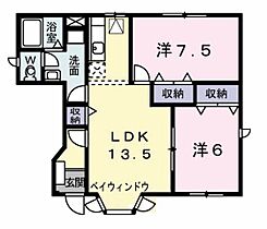 岡山県岡山市中区雄町（賃貸アパート2LDK・1階・60.13㎡） その2