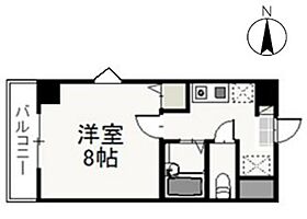 岡山県岡山市北区奉還町1丁目（賃貸マンション1K・3階・24.50㎡） その2