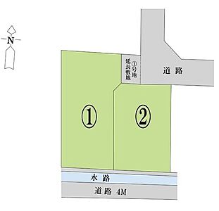 区画図：1号地土地面積：220.13m2