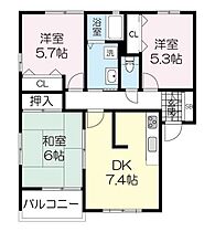 ディアスワンズ北山 201 ｜ 宮城県仙台市青葉区北山1丁目12番地18号（賃貸アパート3LDK・2階・63.80㎡） その2