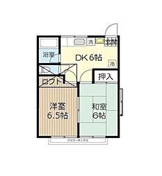 ハイツミント 2DKの間取図画像