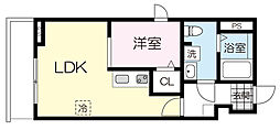 仙台市青葉区堤町3丁目アパート 1LDKの間取図画像