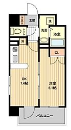 RESIDIA仙台原ノ町 1DKの間取図画像