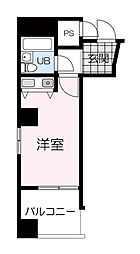 朝日プラザ国分町 ワンルームの間取図画像