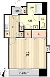 S-FORT榴岡公園 1Kの間取図画像