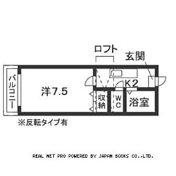 ＴＡＫＥ1 2階1Kの間取り