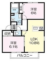 カルラ阿武隈  ｜ 宮城県岩沼市阿武隈1丁目8番地2号（賃貸アパート2LDK・2階・51.15㎡） その2