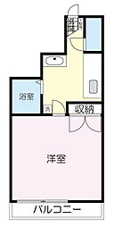クレサンテーモ 1Kの間取図画像