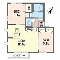 宮城県仙台市太白区大谷地4-27（賃貸アパート2LDK・1階・54.80㎡） その2