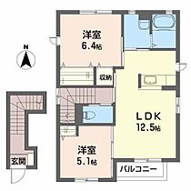 ドゥ・メゾン 201 ｜ 宮城県仙台市太白区長町4丁目5-17（賃貸アパート2LDK・2階・58.20㎡） その2