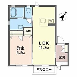 間取図画像 1LDK