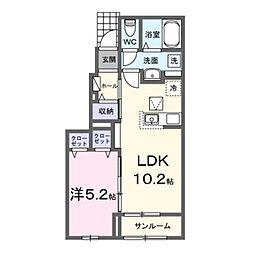 間取図画像 1LDK