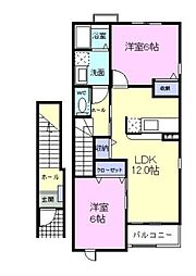 エテルノトモエ 2LDKの間取図画像