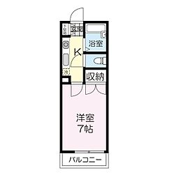 サンハイツ 1Kの間取図画像