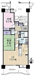 ダイアパレス泉中央三丁目 2LDKの間取図画像
