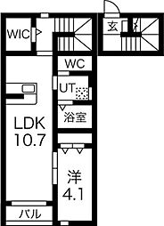 アルトゥーラA&W 1LDKの間取図画像