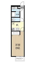 アムール　桃花 1階1Kの間取り