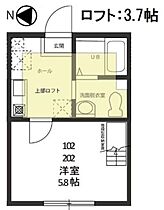 神奈川県横浜市保土ケ谷区峰岡町2丁目（賃貸アパート1K・2階・19.24㎡） その2