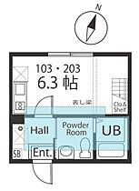 神奈川県横浜市南区八幡町（賃貸アパート1R・2階・18.00㎡） その2