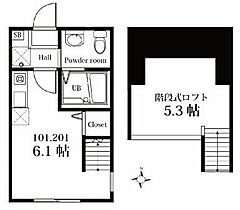 神奈川県横浜市神奈川区三ツ沢南町（賃貸アパート1R・1階・18.39㎡） その2