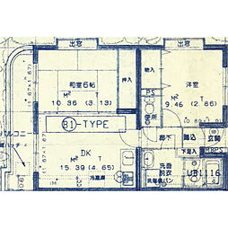 レーベンコート 2DKの間取図画像