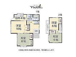 八戸市小中野６丁目・不動産屋ヌーク 4Kの間取り