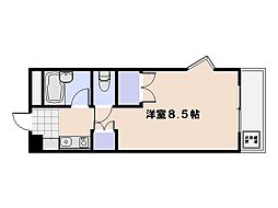 ドリームハイツ ワンルームの間取図画像