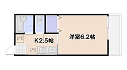 シティハイム吉見園 1Kの間取図画像