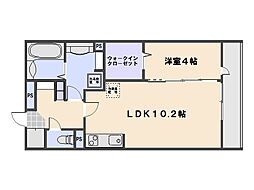 コリーヌ・Mont 3階1LDKの間取り