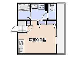 DolceCentro ワンルームの間取図画像