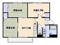 フレグランスKME 3DKの間取図画像