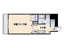 グレイシャス五日市 1Kの間取図画像