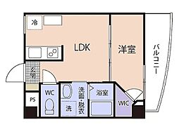 ルミエール 1LDKの間取図画像