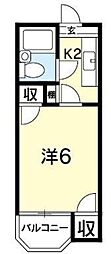 間取図画像 1K